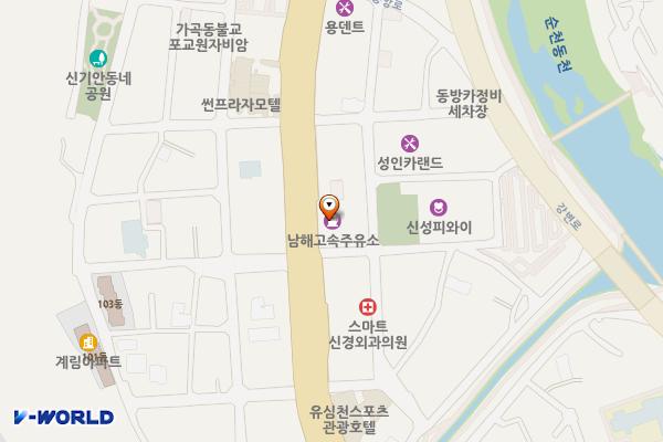 남해고속오일뱅크 화장실 위치 지도 — 전남광주통합특별시 순천시 중앙로 324(가곡동)