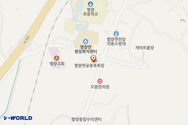 별량면종합복지회관 위치 지도 — 전남광주통합특별시 순천시 별량면 별량장길 38(봉림리, 별량면 종합복지회관)