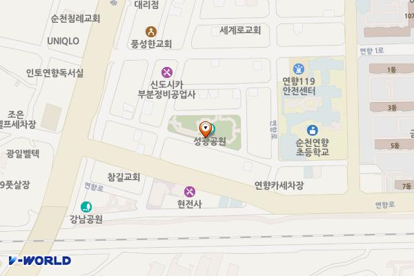 성광공원 위치 지도 — 전남광주통합특별시 순천시 연향번영1길 56 (연향동)