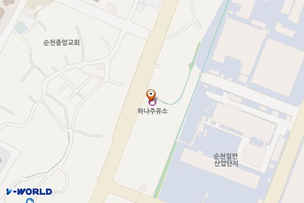 하나주유소(알뜰주유소) 화장실 위치 지도 — 전남광주통합특별시 순천시 서면 삼산로 258 (선평리, 주유소)
