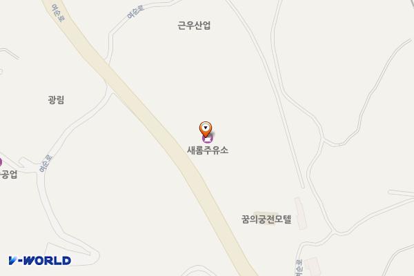 새롬주유소 화장실 위치 지도 — 전남광주통합특별시 순천시 해룡면 여순로 1300 (호두리, 새롬주유소)