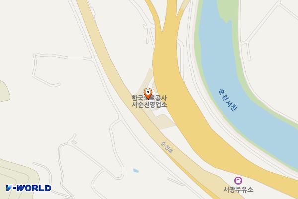 한국도로공사 서순천영업소 화장실 위치 지도 — 전남광주통합특별시 순천시 서면 남해고속도로 122