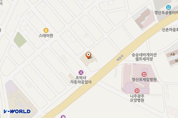 영산포하나로마트 위치 지도 — 전남광주통합특별시 나주시 예향로 3775