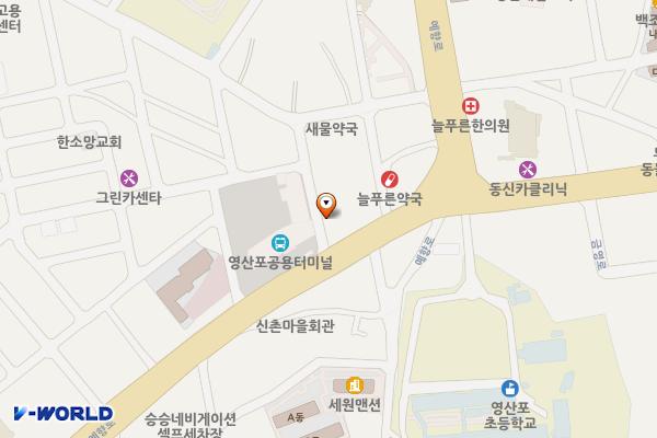 영산포터미널 위치 지도 — 전남광주통합특별시 나주시 이창1길13-9