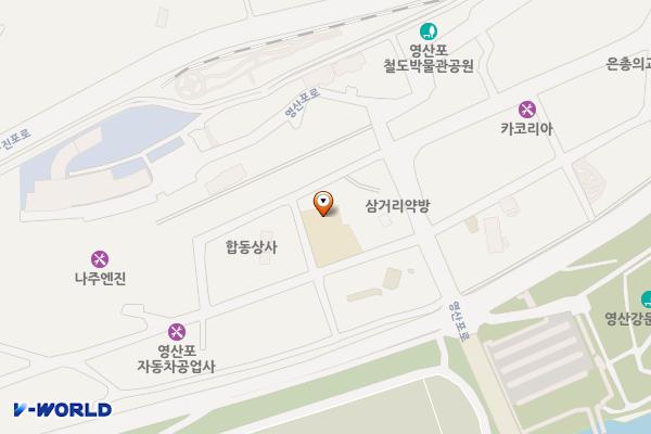 영강동행정복지센터 2층 위치 지도 — 전남광주통합특별시 나주시 삼영1길 8(삼영동)