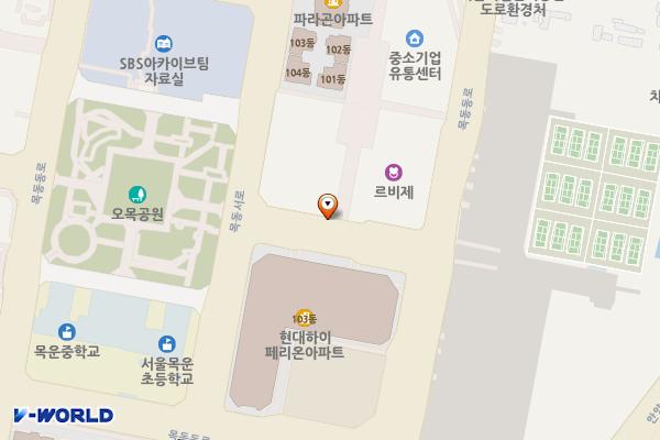 현대41타워 옆 위치 지도 — 서울특별시 양천구 목동 917-2