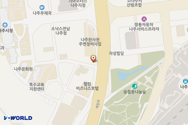 완사천 공중화장실 위치 지도 — 전남광주통합특별시 나주시 완사천길 2