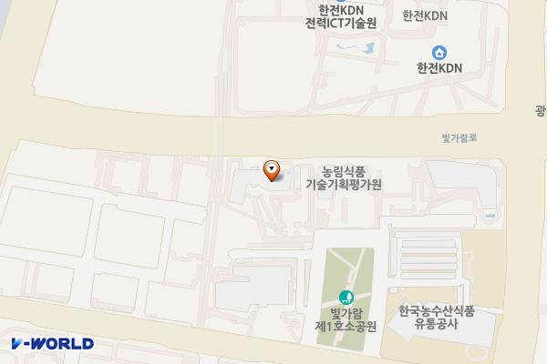 한국문화예술위원회 1층 위치 지도 — 전남광주통합특별시 나주시 빛가람로 640