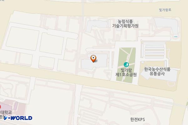 한국콘텐츠진흥원 본원 1층 위치 지도 — 전남광주통합특별시 나주시 교육길 35