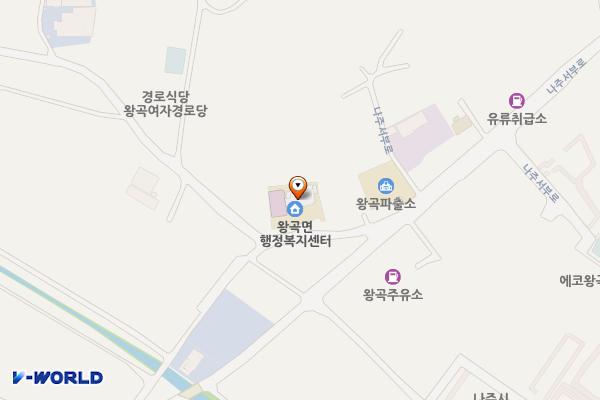 왕곡면 행정복지센터 위치 지도 — 전남광주통합특별시 나주시 왕곡면 터진목길 10, 왕곡면사무소