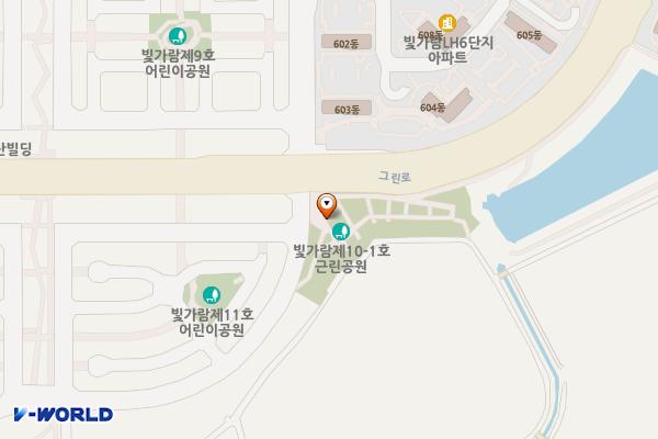 빛가람 공원텃밭 제2텃밭(근린공원 10호) 위치 지도 — 전남광주통합특별시 나주시 월정5길 82