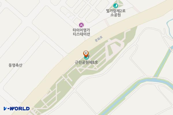 빛가람 공원텃밭 제1텃밭(근린공원 8호) 위치 지도 — 전남광주통합특별시 나주시 문화로 92