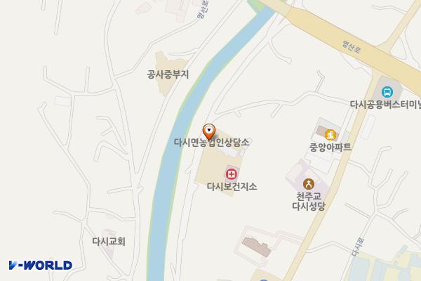 다시면 문화복지센터 화장실 위치 지도 — 전남광주통합특별시 나주시 다시면 다시로 175-24 (월태리)