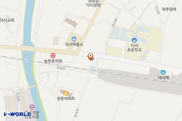 다시면 역사문화관 화장실 위치 지도 — 전남광주통합특별시 나주시 다시면 다시로 192