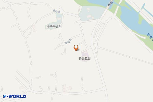 영동교회 위치 지도 — 전남광주통합특별시 나주시 다시면 무숙로 637-1