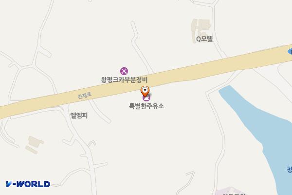 S-oil 특별한주유소 위치 지도 — 전남광주통합특별시 나주시 건재로 254