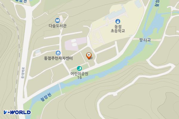 동점초등학교옆 위치 지도 — 강원특별자치도 태백시 방터골길 27