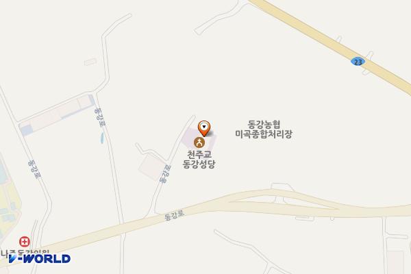 동강성당 위치 지도 — 전남광주통합특별시 나주시 동강면 동강로 617-14