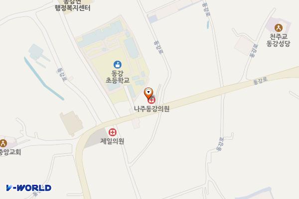 동강의원 위치 지도 — 전남광주통합특별시 나주시 동강면 동강로 599