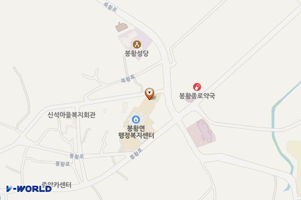 봉황면사무소 위치 지도 — 전남광주통합특별시 나주시 봉황면 봉황로 753