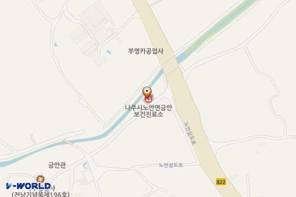 노안금안보건진료소 위치 지도 — 전남광주통합특별시 나주시 노안면 금안1길 6 (금안리, 노안금안보건진료소)