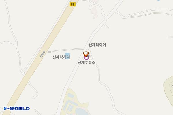 산제주유소 위치 지도 — 전남광주통합특별시 나주시 산포면 세남로 1374
