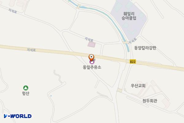동일주유소 위치 지도 — 전남광주통합특별시 나주시 남평읍 지석로 764