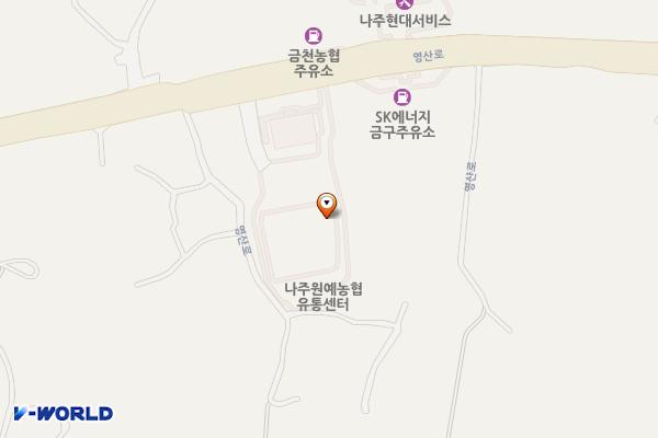 나주배박물관 위치 지도 — 전남광주통합특별시 나주시 금천면 영산로 5838