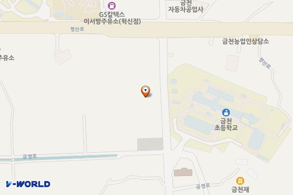 금천농협자재센터 위치 지도 — 전남광주통합특별시 나주시 금천면 금영로 975