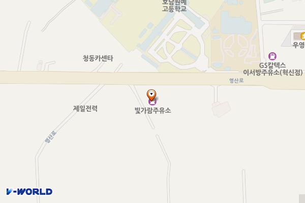 빛가람주유소 위치 지도 — 전남광주통합특별시 나주시 금천면 영산로 5680