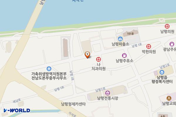 이내과의원 위치 지도 — 전남광주통합특별시 나주시 남평읍 남평1로 26