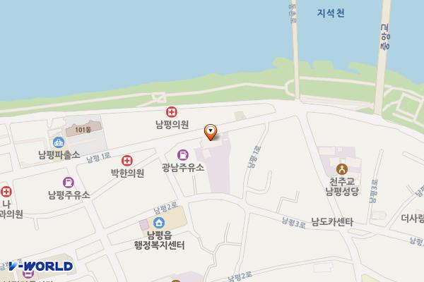 남평대성사 위치 지도 — 전남광주통합특별시 나주시 남평읍 남평1로 62