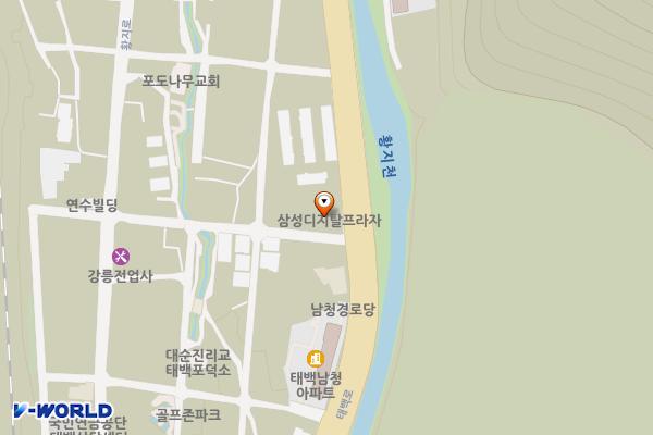 삼성프라자옆 위치 지도 — 강원특별자치도 태백시 태백로 992