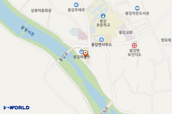 봉강 치안센터 위치 지도 — 전남광주통합특별시 광양시 봉강면 조양길 47