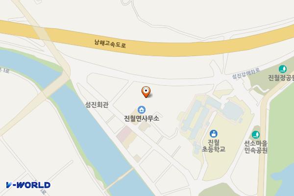 진월면사무소 위치 지도 — 전남광주통합특별시 광양시 진월면 선소중앙길 31, 진월면사무소