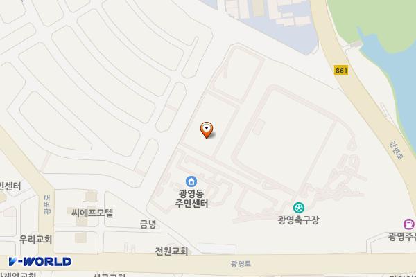 광영스포츠콤플렉스 위치 지도 — 전남광주통합특별시 광양시 광영의암1로 13, 광영동 스포츠콤플렉스 (광영동)