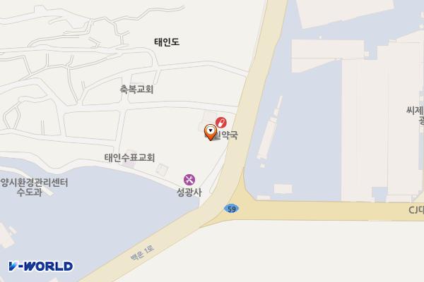 용지정류소 위치 지도 — 전남광주통합특별시 광양시 백운1로 149-1