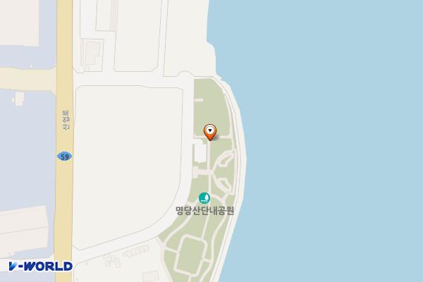 명당산단내 공원 위치 지도 — 전남광주통합특별시 광양시 산업로 298-28