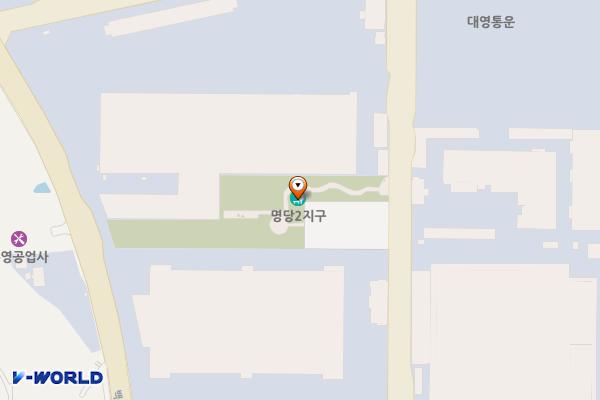 명당산단2지구공원 위치 지도 — 전남광주통합특별시 광양시 명당2길 43