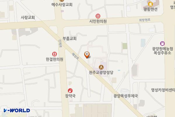 개성마을주차장 위치 지도 — 전남광주통합특별시 광양시 광양읍 매천로 871