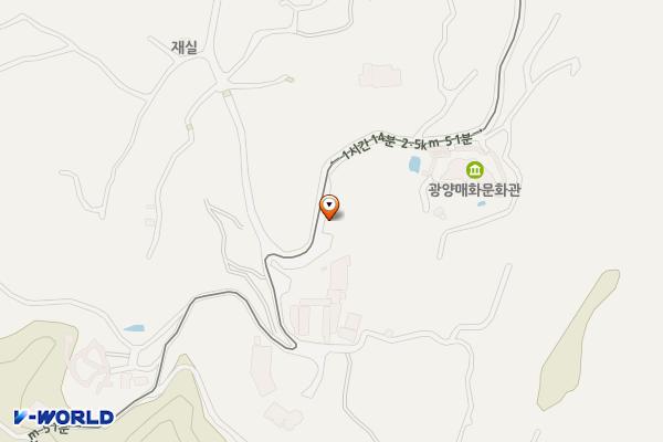 청매실농원 위치 지도 — 전남광주통합특별시 광양시 지막1길 37