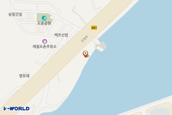 광영 도촌선착장 위치 지도 — 전남광주통합특별시 광양시 강변로 42