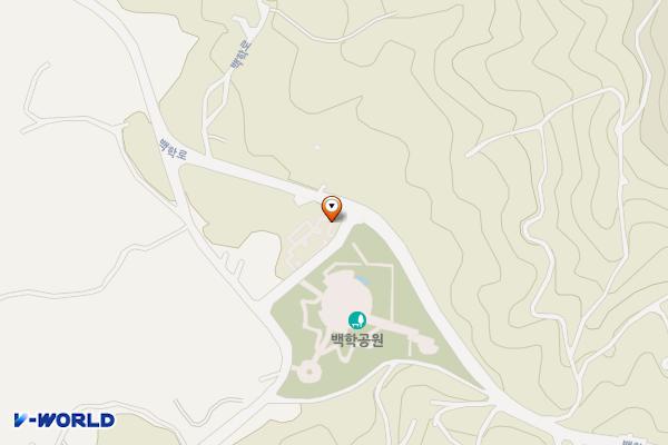 백학동 공원 위치 지도 — 전남광주통합특별시 광양시 백학로 77
