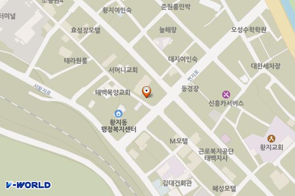 국민은행옆(2공영) 위치 지도 — 강원특별자치도 태백시 먹거리길 71