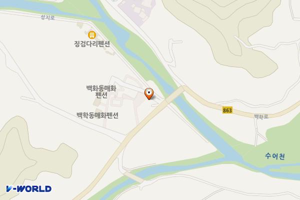 백학동 복지관 위치 지도 — 전남광주통합특별시 광양시 성지로 2-1