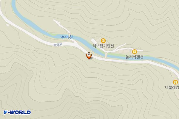 안사지목 위 위치 지도 — 전남광주통합특별시 광양시 백학로 1213