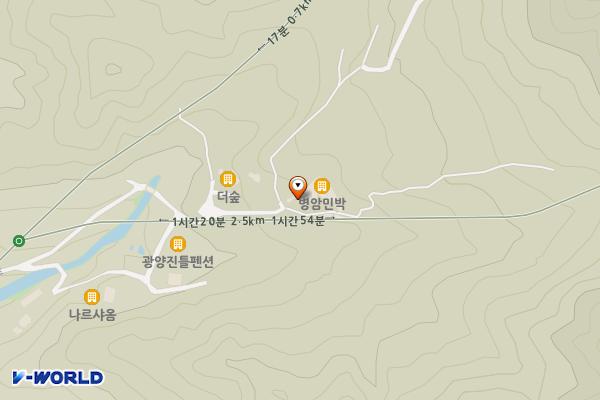 병암마을(산장) 위치 지도 — 전남광주통합특별시 광양시 신재로 1678-65