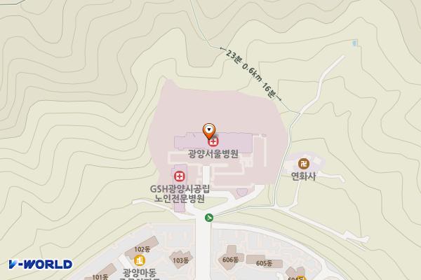광양서울병원 위치 지도 — 전남광주통합특별시 광양시 진등길 93