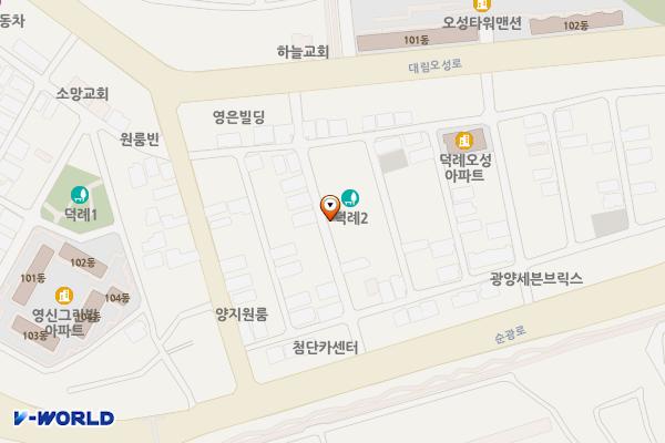 덕례공원 위치 지도 — 전남광주통합특별시 광양시 회암1길 14