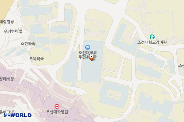 조선대학교체육대학 위치 지도 — 전남광주통합특별시 동구 조선대2길 11, 체육대학 (서석동)
